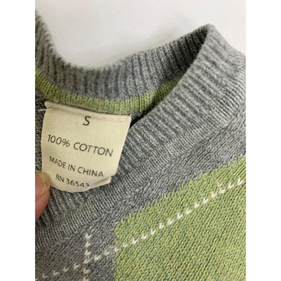 Van Heusen V Neck Sweater Vest with Diamond Pattern Size Small - Picture 9 of 9